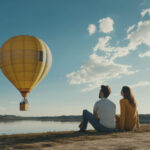 Pár si užíva romantickú večeru pri sviečkach s pohármi vína a kyticou kvetov.